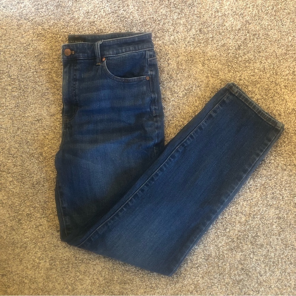Talbots / Blue / straight leg jeans -Size 10 /Ultra-flattering - Picture 5 of 12